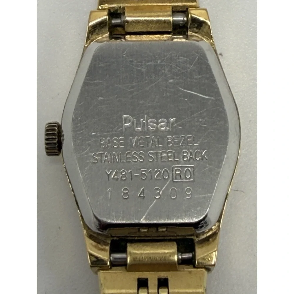 Pulsar Y481-5120 New Battery Ladies Watch Vintage 18MM 6
